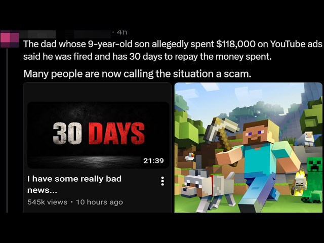 Sad Update to the Minecraft Situation