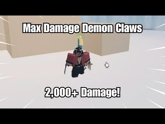 [Project Slayers]Max Damage Claws