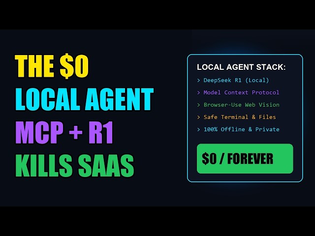 The Ultimate 2026 Local AI Agent: MCP + Browser-Use + DeepSeek R1 (Full $0 Build)