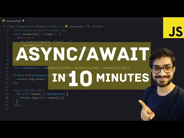 Async Await in JavaScript Tutorial