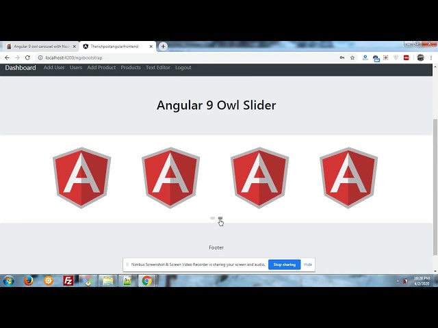 Angular 9 Owl Carousel Slider Working Code