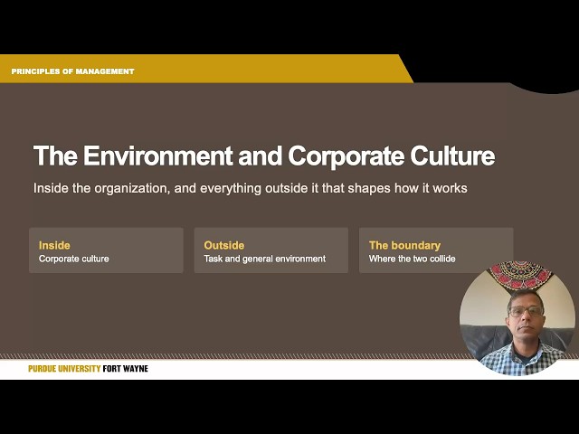 Corporate Culture & Environment