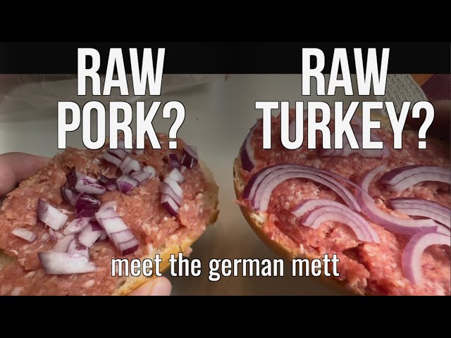 Eating Raw Pork in Germany 🇩🇪 The Traditional Mettbrötchen