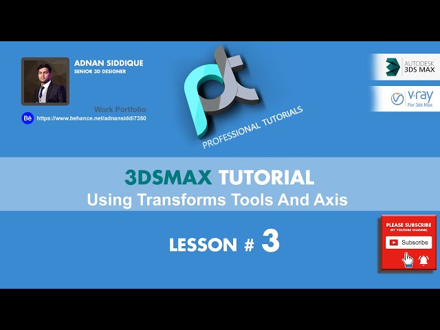 3ds max Using Transforms Tools And Axis