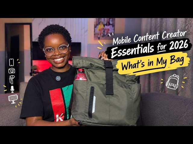 Mobile Content Creator Essentials for 2026 | What’s in My Bag | Shot_by-vhee