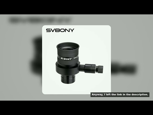 Svbony Telescope Illuminated Single Crosshair Eyepiece 20mm SWA 70° Adjustable for Perfectly Guided