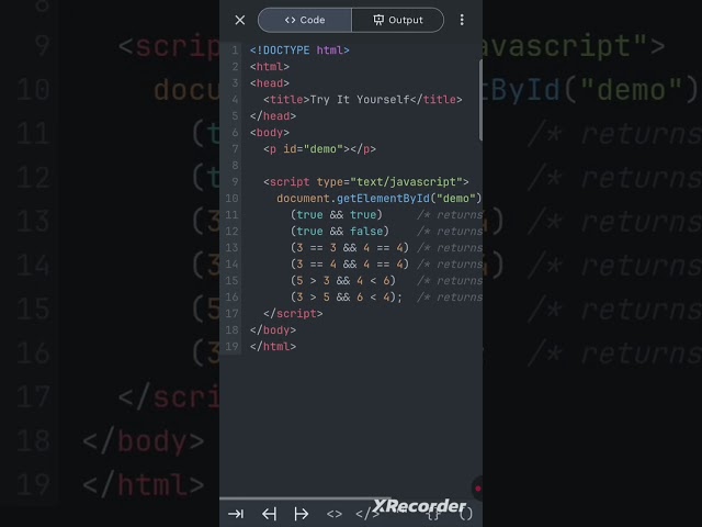 Js logical & Condition #javascript #coding