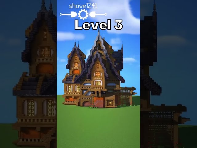 3 Levels of a Minecraft House
