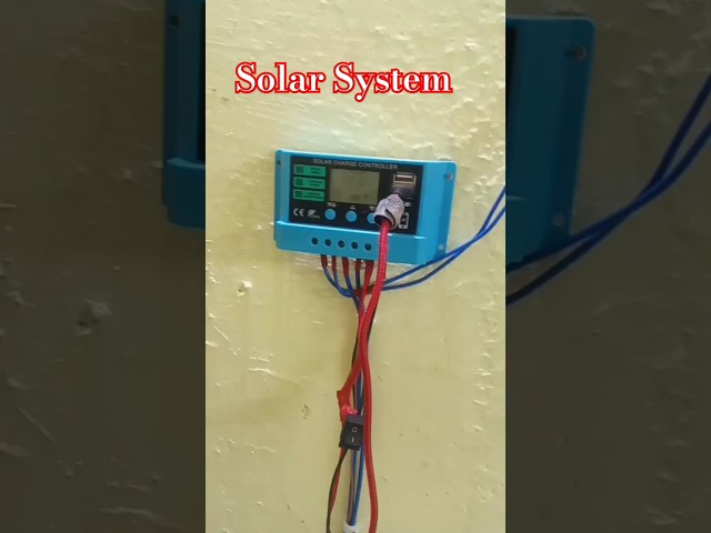 Solar Charge Controller installation #myproject#solarpanel #solarchargecontroller