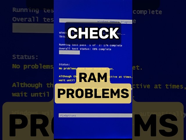 Check Your RAM for Problems in Windows 10 & 11 | Windows Memory Diagnostic