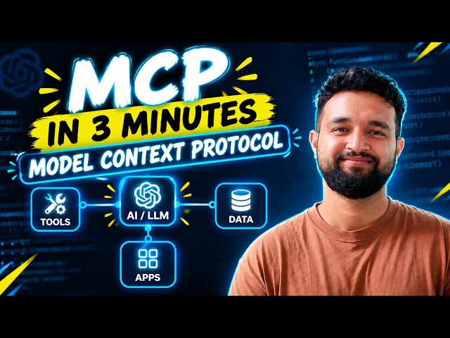 MCP Explained in 3 Minutes 🚀 | What is Model Context Protocol? | AI Agents