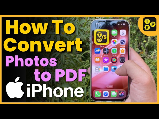 How to Convert Photos to PDF on iPhone or iPad? Turn iPhone Images to PDF for FREE