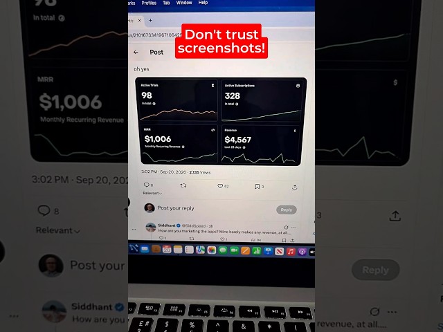 Don't trust revenue screenshots on X