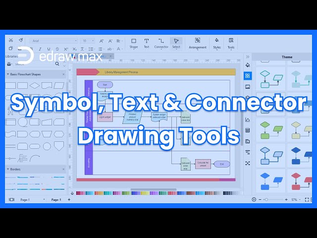 Symbol, Text and Connector Drawing Tools | EdrawMax Tutorial