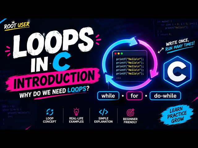 Loops in C Explained from Scratch | Why Do We Need Loops?