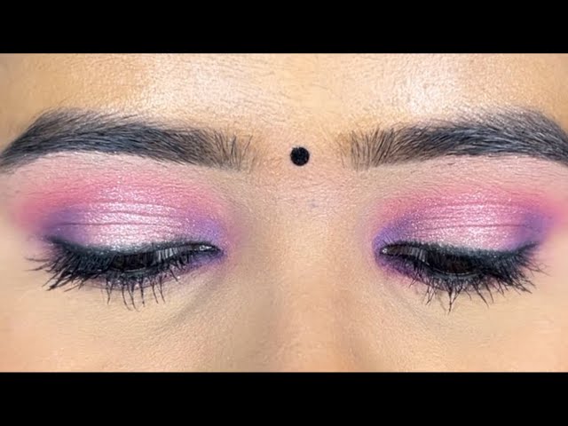 Pink and Purple Halo Eyemakeup tutorial✨ || Eyemakeup tutorial || Halo eyemakeup tutorial || Makeup