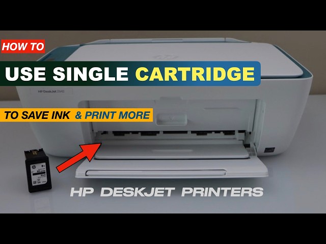 How to Print with only One Ink Cartridge in HP Printers?