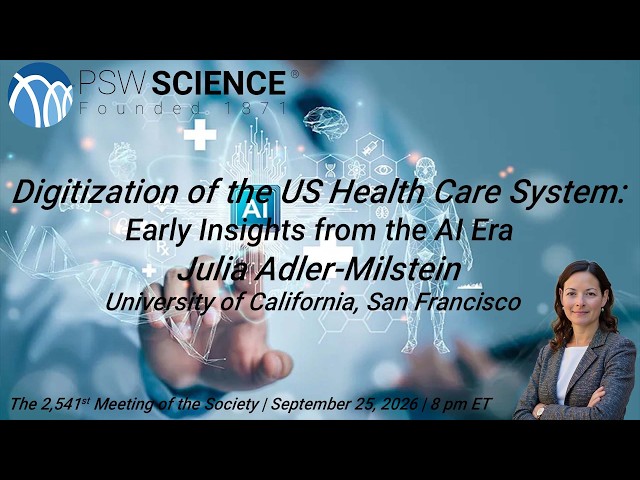 PSW 2541 Digitization of US Health Care System-Early Insights from the AI Era | Julia Milstein-Adler
