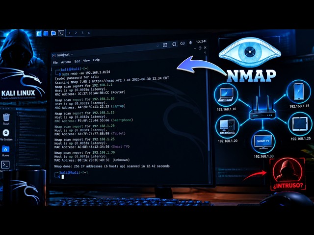 Is Someone Stealing Your WiFi? 🔍 Scan Your Network with Nmap on Kali Linux and Detect Devices 🔥