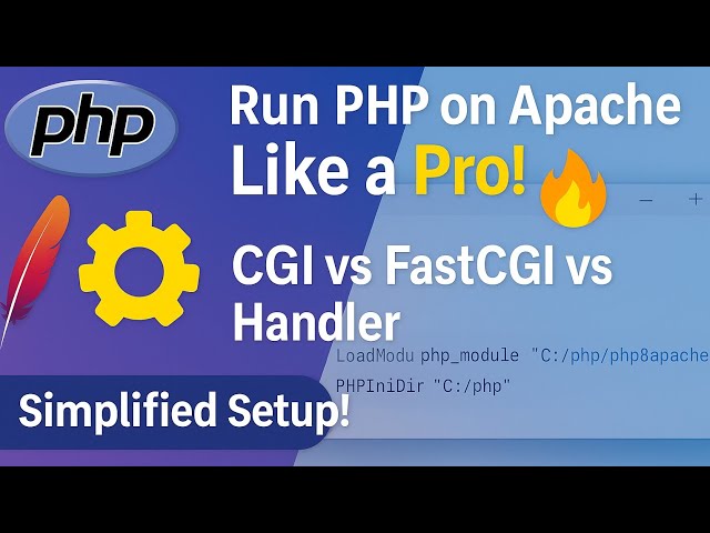 How to Run PHP on Apache | CGI vs FastCGI vs Handler Explained (Full Setup Guide)