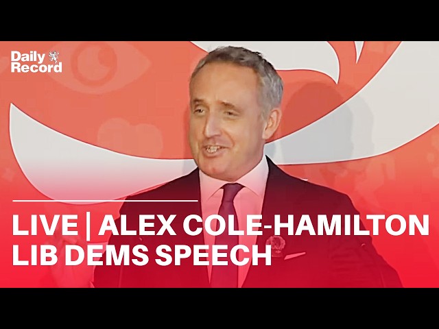 LIVE | Alex Cole-Hamilton speech at Scottish Liberal Democrats party conference