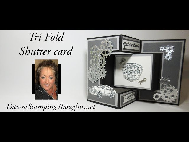 Tri Fold Shutter Card