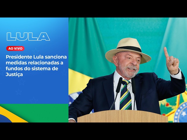 President Lula signs measures related to justice system funds