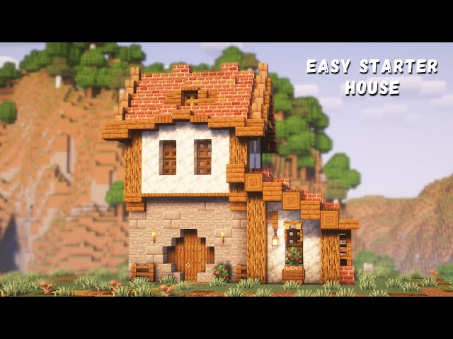 Minecraft: How to Build an Easy Starter House | Relaxing Tutorial