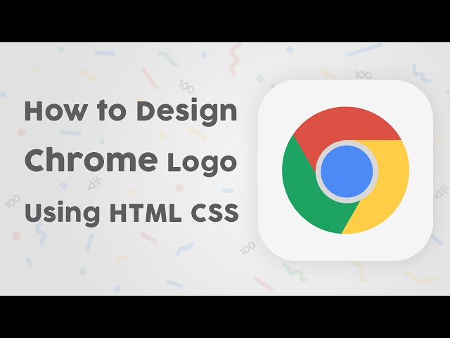 CSS Chrome Logo - How to Design Chrome Logo using HTML and CSS