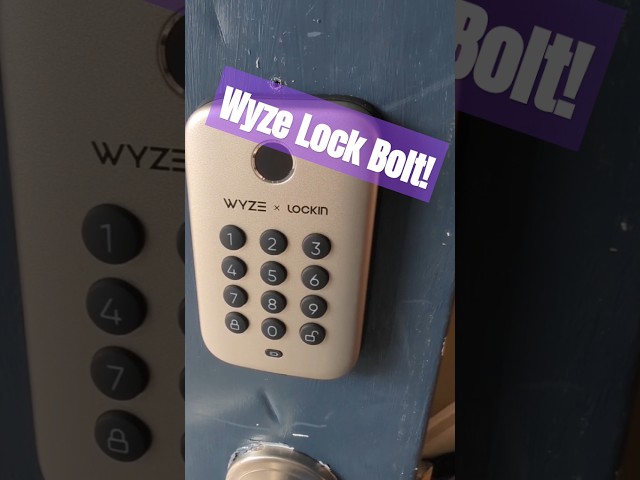 Installed the new WYZE LOCK BOLT! #tech #iot #wyze