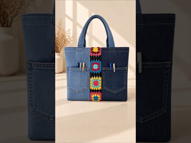 I Turned Old Jeans Into a Laptop Bag! 👖💻👜✨