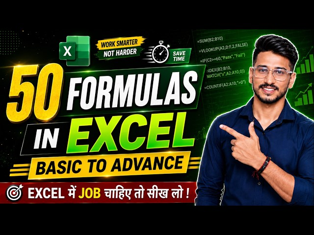 50 Most Useful Excel Formulas and Functions | Advanced Excel Formulas