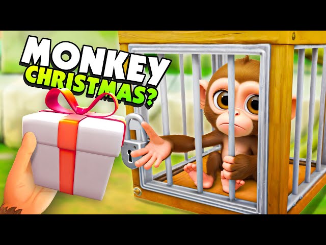 Giving a BABY Monkey DEADLY Gifts At The Zoo in I Am Monkey VR!