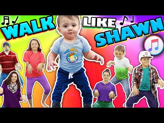 ♫ WALK LIKE SHAWN ♫ Music Video for Kids ♬ Dance Song