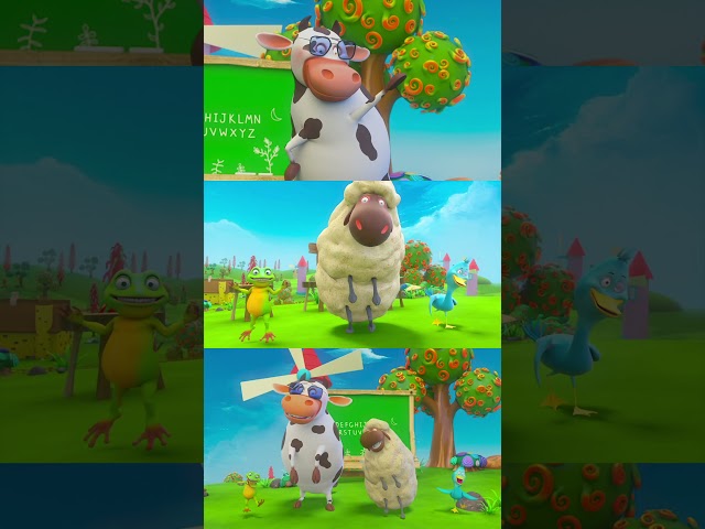ABC Song - MooMoo & The Barn House Family #abcsong #MooMoo #shorts #nurseryrhymes