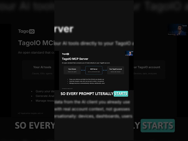 How TagoIO MCP can accelerate your IoT application development