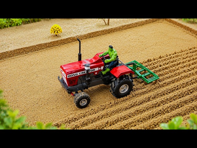 Diy Mini Tractor Cultivating the Field | Super Satisfying @dongcreatorofficial93