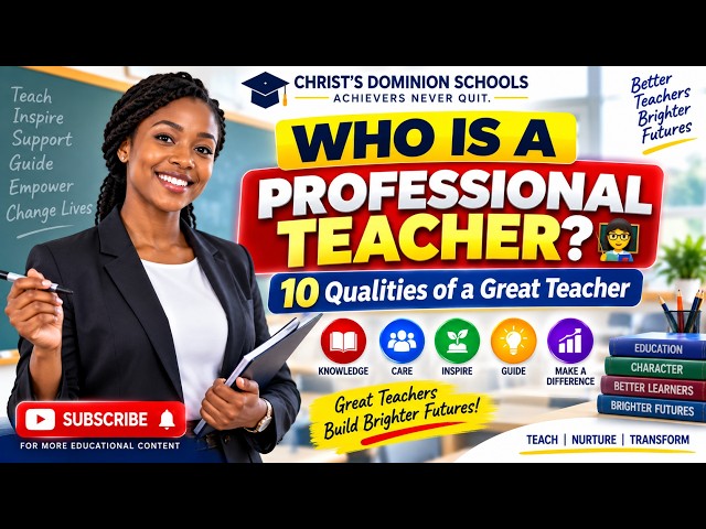 WHO IS APROFESSIONAL TEACHER ?  | 10 Qualities of a Great Teacher