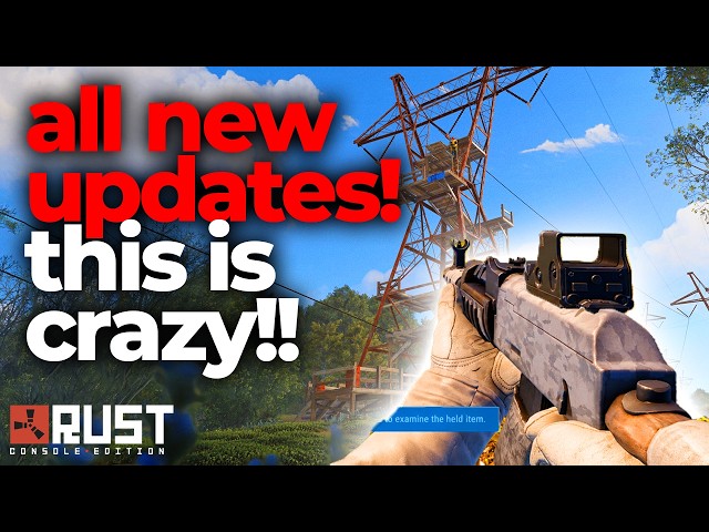 RUST CONSOLE UPDATE! Ziplines, Trains, Travel Vendor, 200 POP & MORE!