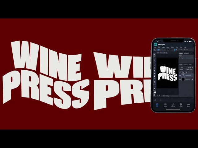 HOW TO DESIGN THIS TRENDING WAVY TEXT EFFECT ON SMARTPHONE #graphicdesign 