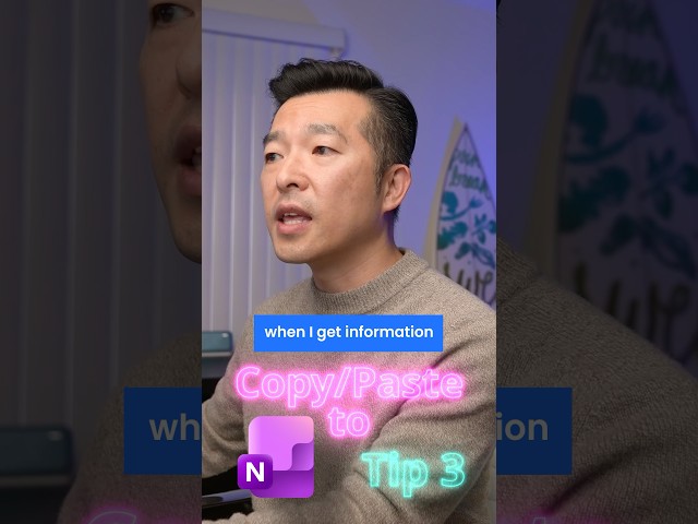 Copy and paste information from ChatGPT into OneNote.