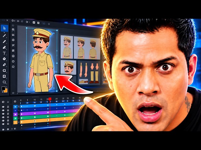 How To Make 2D Character Animation | Cartoon Animation Kaise Banaye | Learn Animation | Cartoon