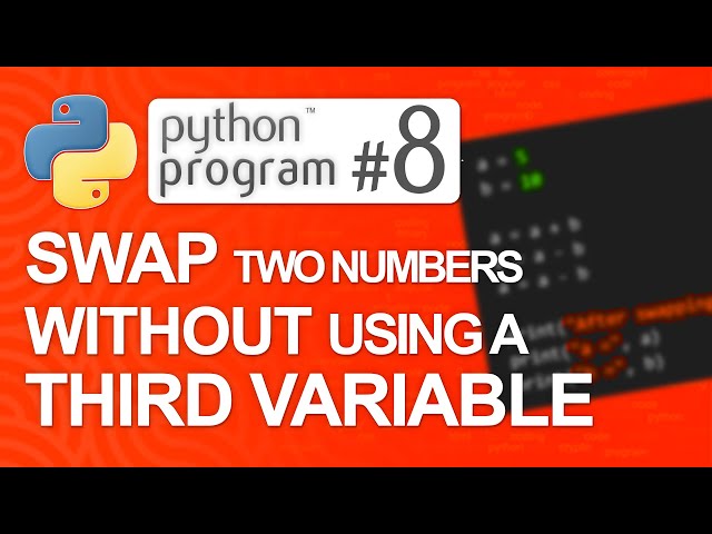 🐍Python Program #8: Swap Two Numbers Without Using a Third Variable | Python Programming