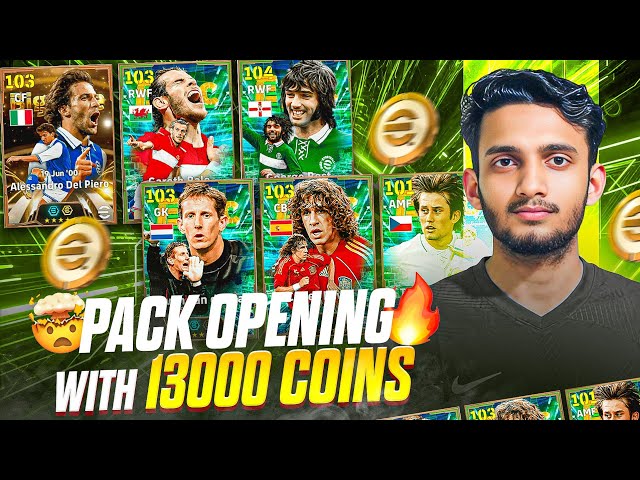 PACK OPENING WITH 13000 COIN FOR NEW GEORGE BEST AND DEL PIERO PACK