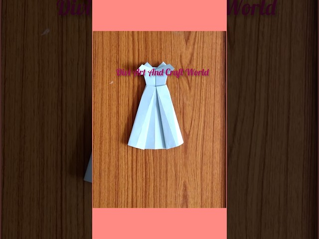How to make origami gown 👗 / paper craft #shorts
