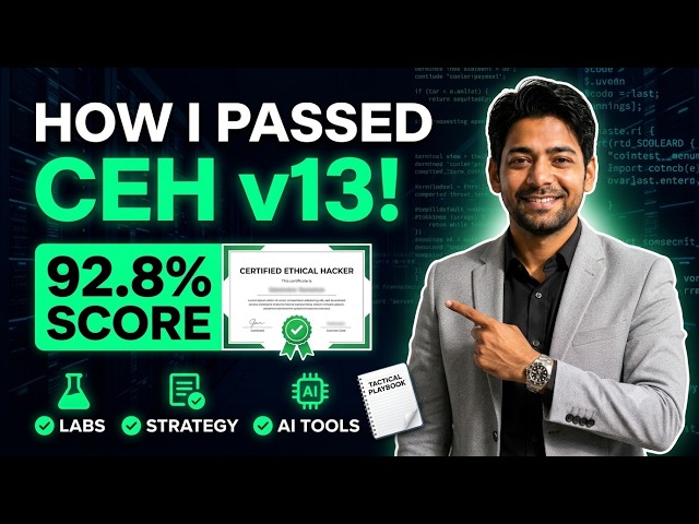 How I Passed CEH v13 in 2026 (92.8% Score Strategy!