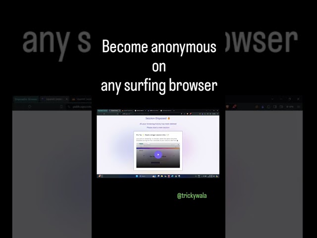Be Anynomous on  surfing browser | square x   | #shorts #tricky wala #trickywala #trending #viral