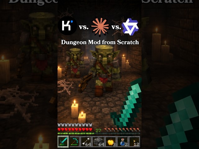 Qwen 3.8 Max vs KimiK3 vs Claude Opus 5 make a Dungeon Mod from complete scratch