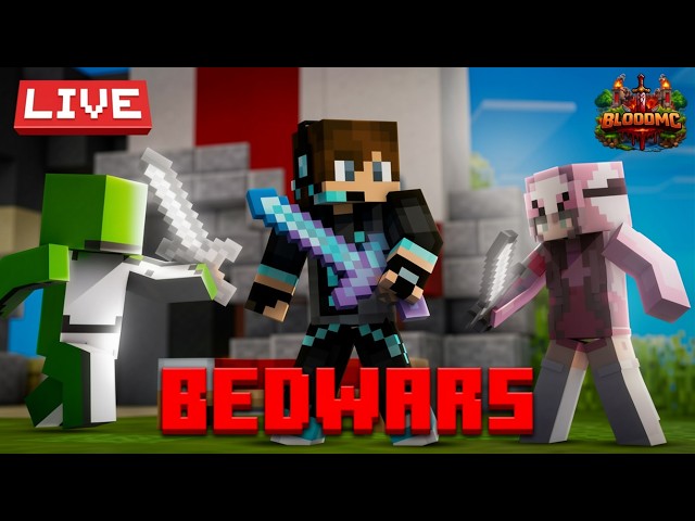 EVERY GAME GETS MORE INSANE 🤯 | BLOODMC BEDWARS LIVE 🔴