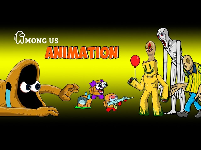[어몽어스 Among Us] Survival Mode in The Backrooms Entities SCP-173 & SCP-096 - AMONG US FUNNY ANIMATION